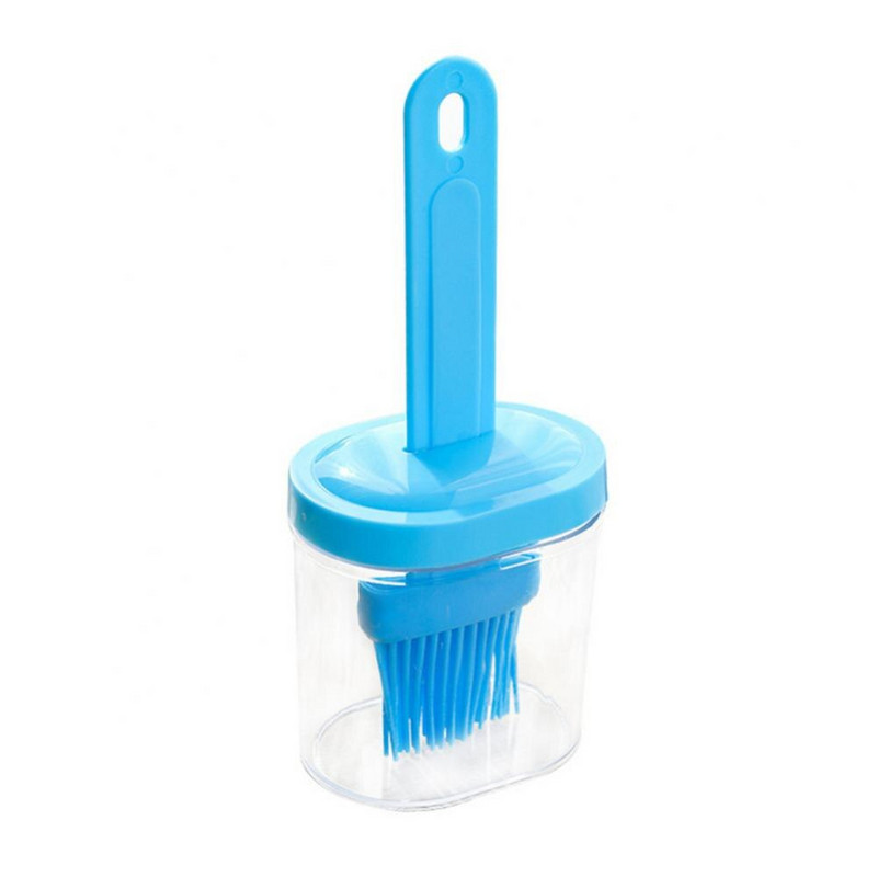 Perie pentru sticlă de ulei Rezistent la temperaturi înalte Dispenser de ulei pentru grătar din silicon Perie pentru sticlă de condimente Articole de bucătărie