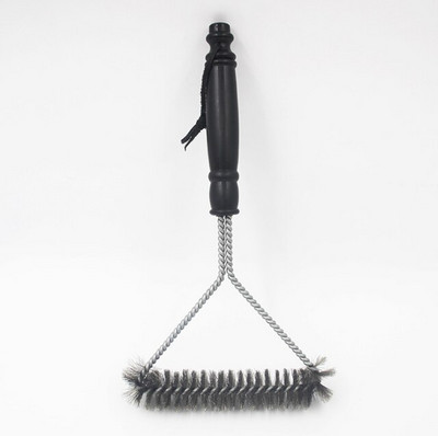 Perie de curățare grătar Instrumente de curățare bucătărie Sârmă din oțel inoxidabil Accesorii de curățare Instrumente pentru îndepărtarea ruginii Mâner antiderapant