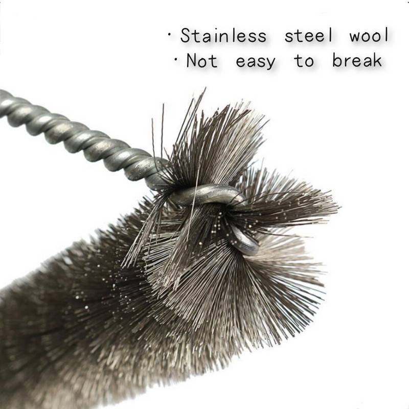 Perie de curățare grătar Instrumente de curățare bucătărie Sârmă din oțel inoxidabil Accesorii de curățare Instrumente pentru îndepărtarea ruginii Mâner antiderapant