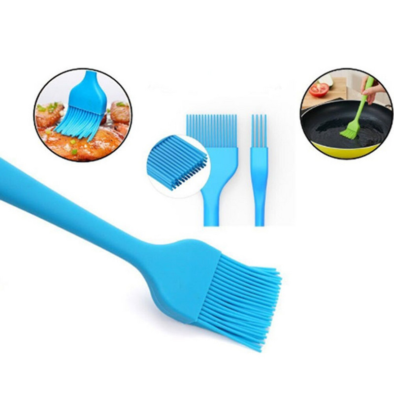 1 készlet szilikon spatula kanál kefe készlet főzőedény szerszámkészlet hőálló ráncos kefék tapadásmentes, nem bevont LINSBAYWU