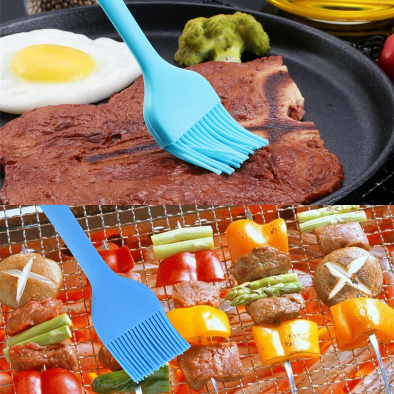 1 készlet szilikon spatula kanál kefe készlet főzőedény szerszámkészlet hőálló ráncos kefék tapadásmentes, nem bevont LINSBAYWU
