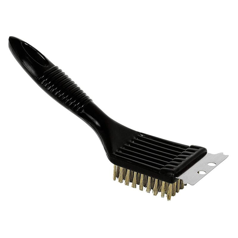 WIKHOSTAR Perie de curățare din sârmă din oțel inoxidabil Perie pentru grătar Perie antiaderentă pentru grătar Accesorii pentru grătar de casă în aer liber Instrumente