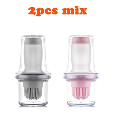 Pārnēsājama silikona eļļas birste ar pudeli grila grila eļļas birstes BBQ šķidrās eļļas konditorejas izstrādājumi virtuve BBQ rīki sīkrīki aksesuāri