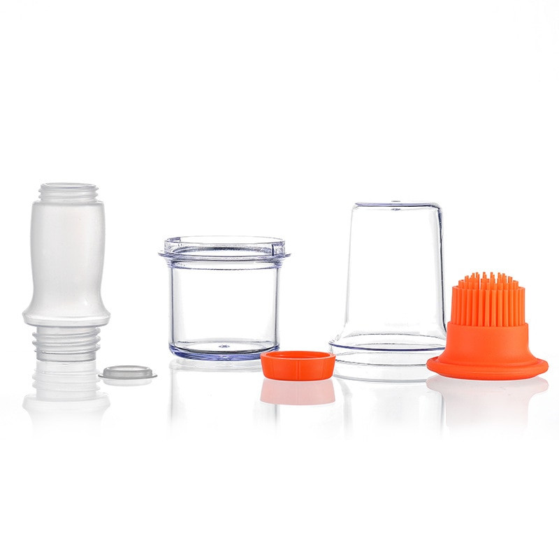 Pārnēsājama silikona eļļas birste ar pudeli grila grila eļļas birstes BBQ šķidrās eļļas konditorejas izstrādājumi virtuve BBQ rīki sīkrīki aksesuāri