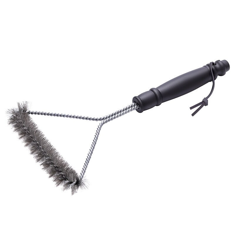 Perie pentru grătar, sârmă din oțel inoxidabil, perie antiaderentă pentru curățarea grătarului în aer liber, cu mâner, instrumente de curățare a grătarului, accesorii pentru gătit