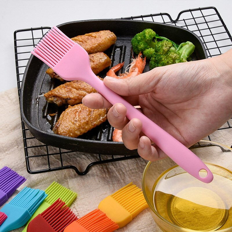 Szilikon grill ecset Kenyér ecset tésztaolaj főzőkenet Grill ecset eszköz Fűszerecset Tepsi olajkefe konyhakefe