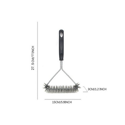 Grillkefe grillkészlet Tapadásmentes tisztítókefe tisztítóeszköz Rozsdamentes acél sörték Grill tartozékok Konyhai tartozékok