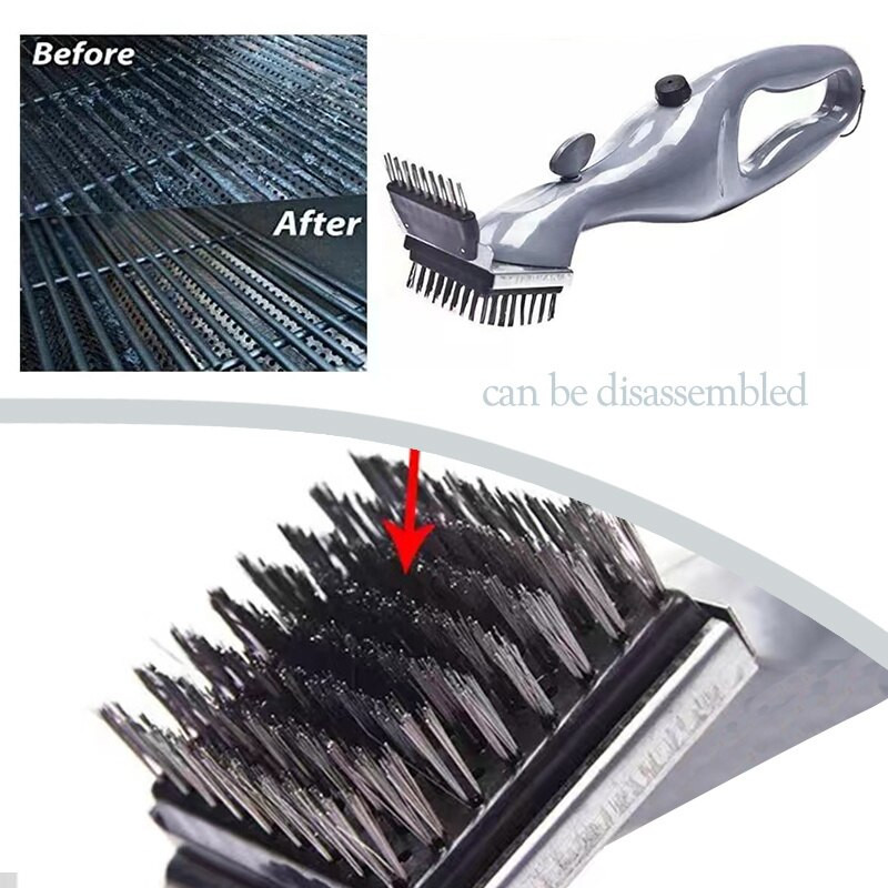 Perie de curățare grătar grătar Instrument de curățare cu abur Grătar portabil pentru grătar Accesorii cu gaz Instrument de curățare Instrument de bucătărie