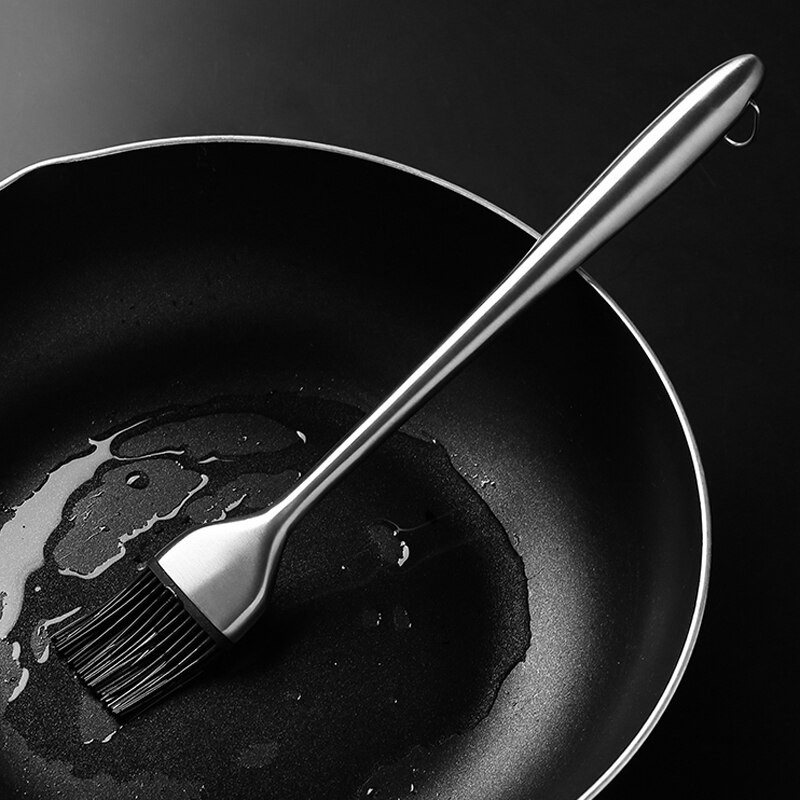 Silikoninis virtuvės aliejaus šepetys Grilio kepsninės kepimo šepetys kepsninės kepimo šepetys Silikoninis konditerijos šepetys kepimui ant grotelių BBQ priedai