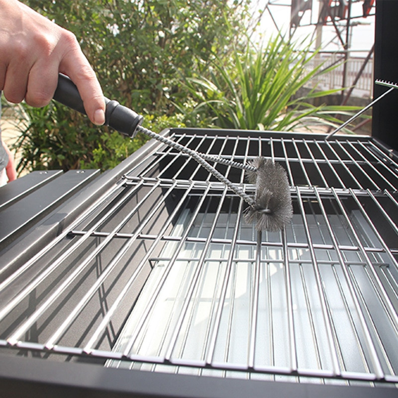 Barbecue Grill Clean Kefe Rozsdamentes acél sörték Tapadásmentes Tisztítókefék Grill Grill Drótkefe