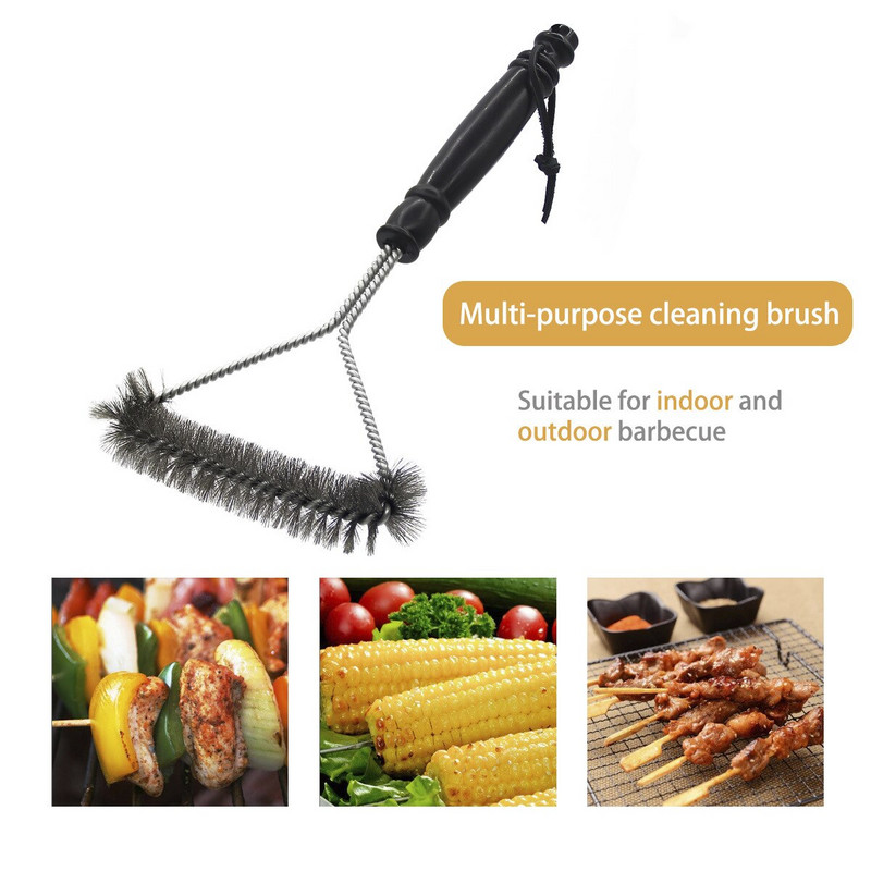 Barbecue Grill Clean Kefe Rozsdamentes acél sörték Tapadásmentes Tisztítókefék Grill Grill Drótkefe
