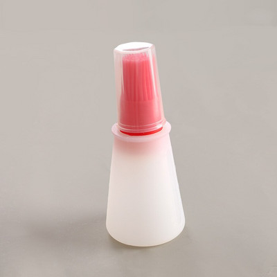 Sticlă portabilă de ulei Perie pentru grătar Instrument de gătit de bucătărie din silicon pentru coacere clătite Grătar Accesorii pentru camping Gadget-uri