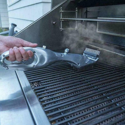 Grill Grill Gőztisztító Barbeque Grill kefe széntisztítóhoz gőzzel vagy gázzal tartozékok Hordozható főzőeszköz