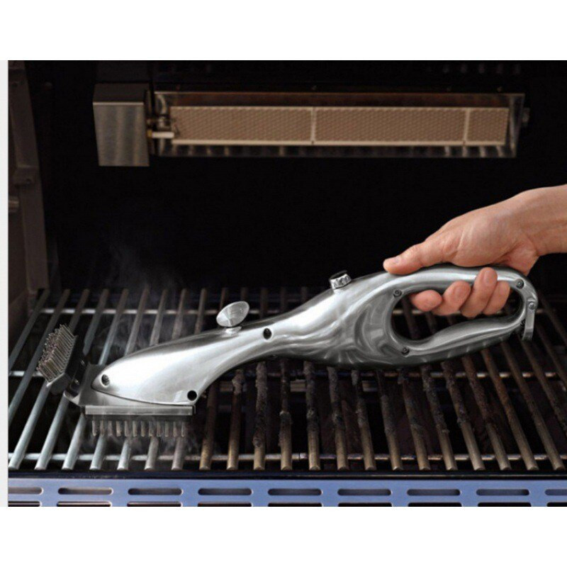 Grătar pentru curățare cu abur Perie pentru grătar pentru curățător de cărbune cu accesorii pentru abur sau gaz Instrument de gătit portabil