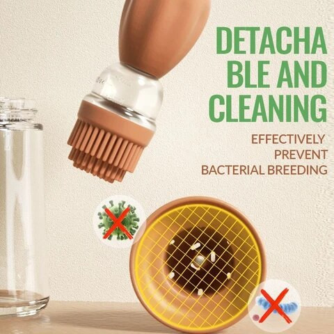 Silikoninis aliejaus šepetėlis Aliejaus butelis Kepsninė Grilis Aliejaus šepetys Kepimo tešlos kepsnys Skystas aliejaus šepečiai Kepimo Grilis įrankis Virtuvės priedas