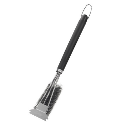 1 db grillkefe BBQ Clean Tool kézi rozsdamentes acél drótsörték tisztítókefe kültéri grillezési tartozékok Dropship