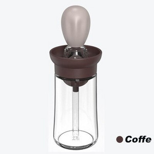 Dozator de ulei Sticlă cu perie, Bucătărie Gătit Coace Grătar Grătar Perie pentru ulei 2 în 1 Accesorii pentru bucătărie Conține ulei din sticlă din silicon