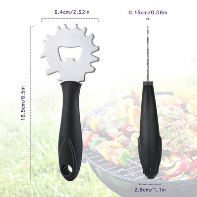 Grătar pentru grătar Perie pentru grătar Racletă Instrument de curățare Accesorii pentru grătar Perii din oțel inoxidabil Perii de curățare antiaderenți Acces la grătar