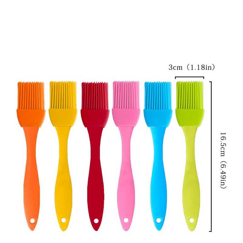 Naujas kepsninių silikoninis aliejaus šepetys ant grotelių konditerijos šepetys Grilio šepetys Grilio priedai Grilio įrankiai Grilio kepimo šepečiai Skystis