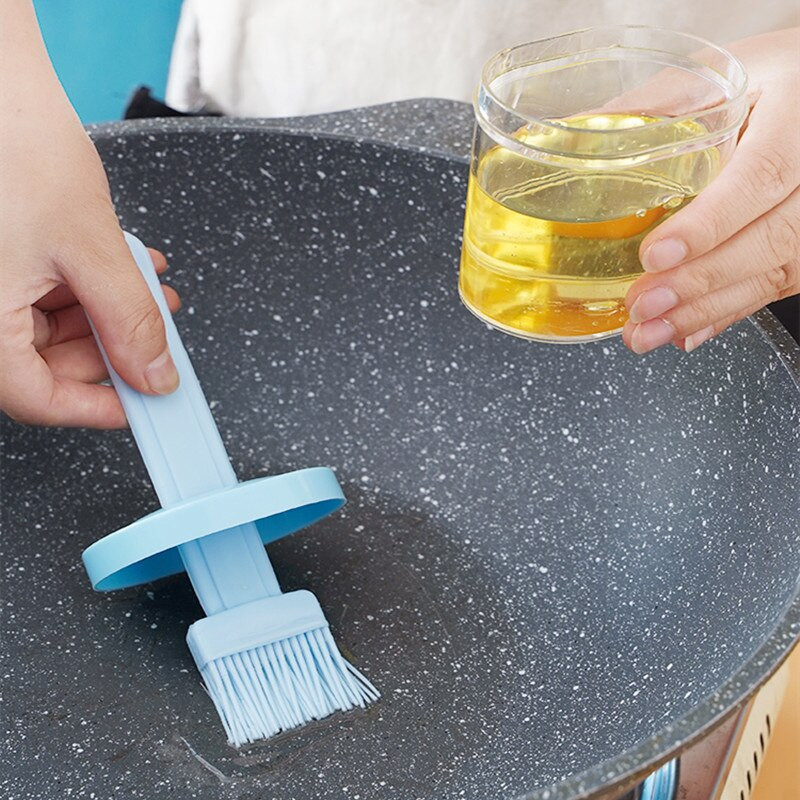 Perie pentru ulei de silicon de bucătărie Perie pentru sticlă all-în-unul rezistentă la temperaturi înalte Grătar de bucătărie în aer liber Perie pentru ulei de pâine