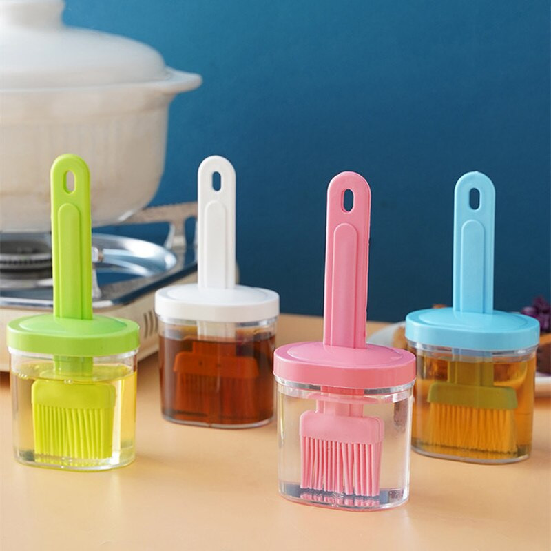 Perie pentru ulei de silicon de bucătărie Perie pentru sticlă all-în-unul rezistentă la temperaturi înalte Grătar de bucătărie în aer liber Perie pentru ulei de pâine
