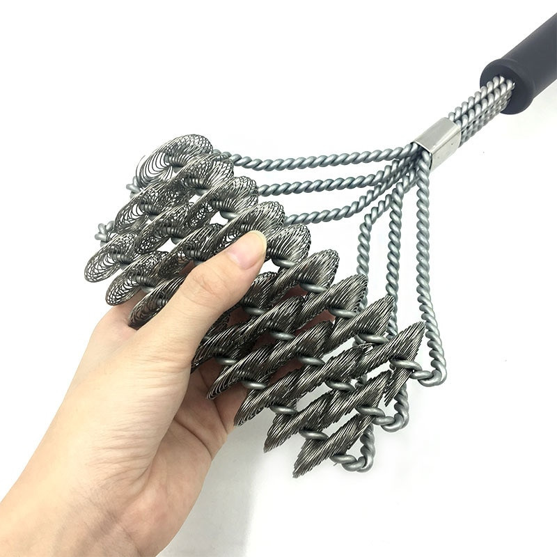 Cea mai bună perie de curățare a grătarului, dispozitiv de curățare a grătarului din sârmă din oțel inoxidabil, accesorii pentru grătar, perie pentru grătar pentru curățare