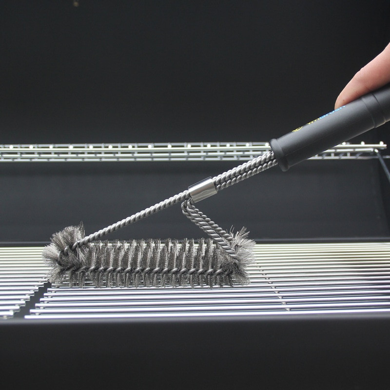 Cea mai bună perie de curățare a grătarului, dispozitiv de curățare a grătarului din sârmă din oțel inoxidabil, accesorii pentru grătar, perie pentru grătar pentru curățare