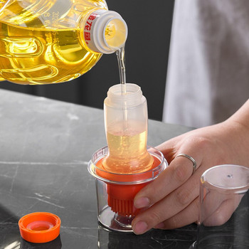 Φορητό μπουκάλι λαδιού σιλικόνης με πινέλο Γκριλ βούρτσες λαδιού Υγρό λάδι ζαχαροπλαστικής κουζίνας ψησίματος εργαλείο μπάρμπεκιου βούρτσα ανθεκτική στη θερμοκρασία