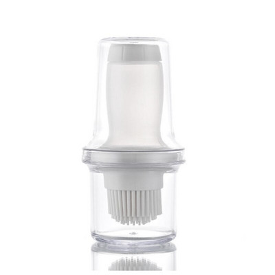 Hordozható szilikon olajkefe palack grillkefe védő burkolattal hőálló sütőeszközök sütemények grillezés kültéri használatra