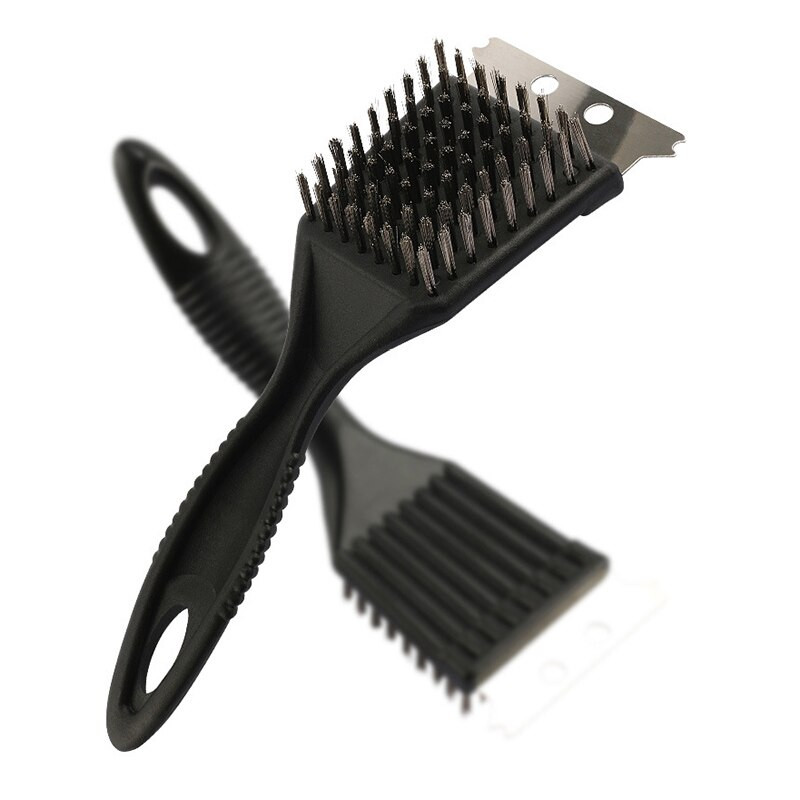 Cepillo de acero inoxidable para barbacoa, accesorios de cocina,raspador de cerdas de alambre,limpiador de rejilla