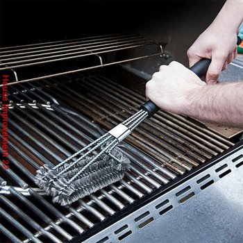 BBQ Grill Brush and Scraper Barbecue Kit Βούρτσα καθαρισμού Εργαλεία από ανοξείδωτο χάλυβα