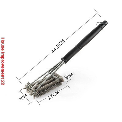 Grill kefe és kaparós grillkészlet tisztítókefe rozsdamentes acél szerszámok