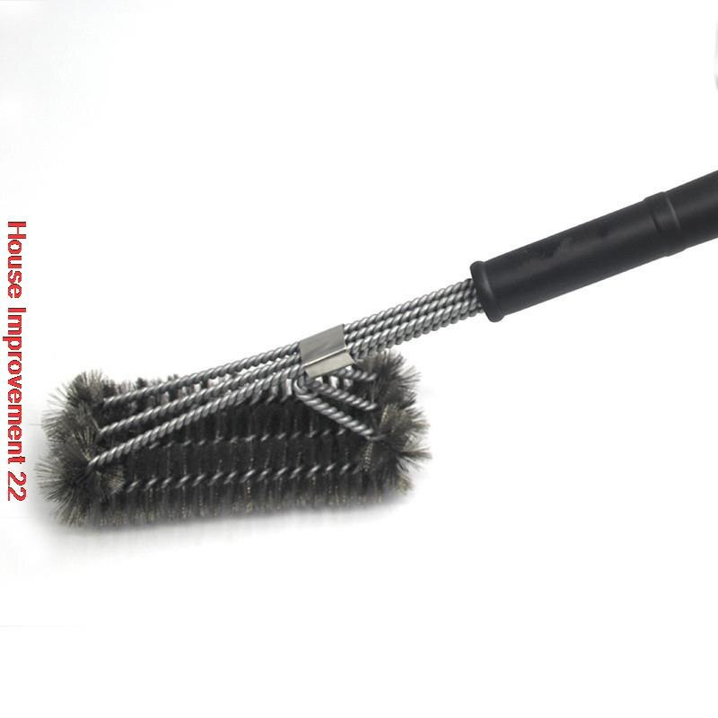 Grill kefe és kaparós grillkészlet tisztítókefe rozsdamentes acél szerszámok