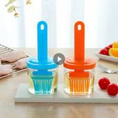 Spatulă cu ulei de silicon pentru grătar Perie pentru grătar Perii cu ulei rezistente la căldură pentru gătit Bar de bucătărie Instrumente pentru copt pentru prăjituri Accesorii pentru ustensile