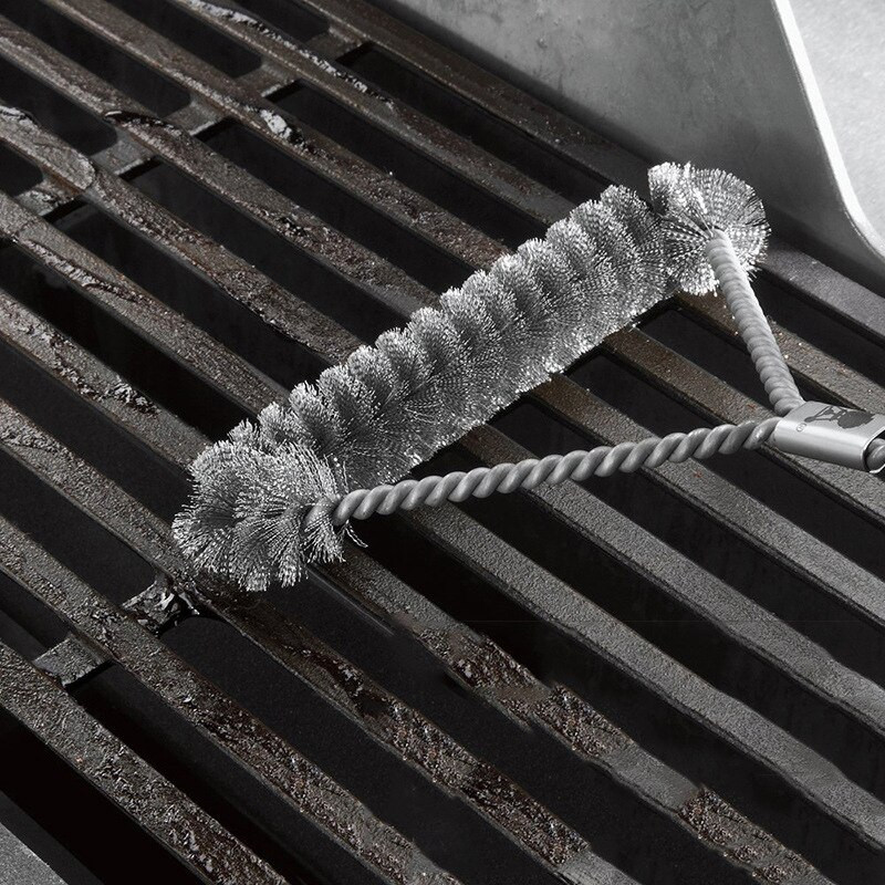 12 hüvelykes sörték grilltisztító kefe rozsdamentes acél grillgrill tisztító konyhai főzőeszközök kellékek kültéri grillkiegészítők