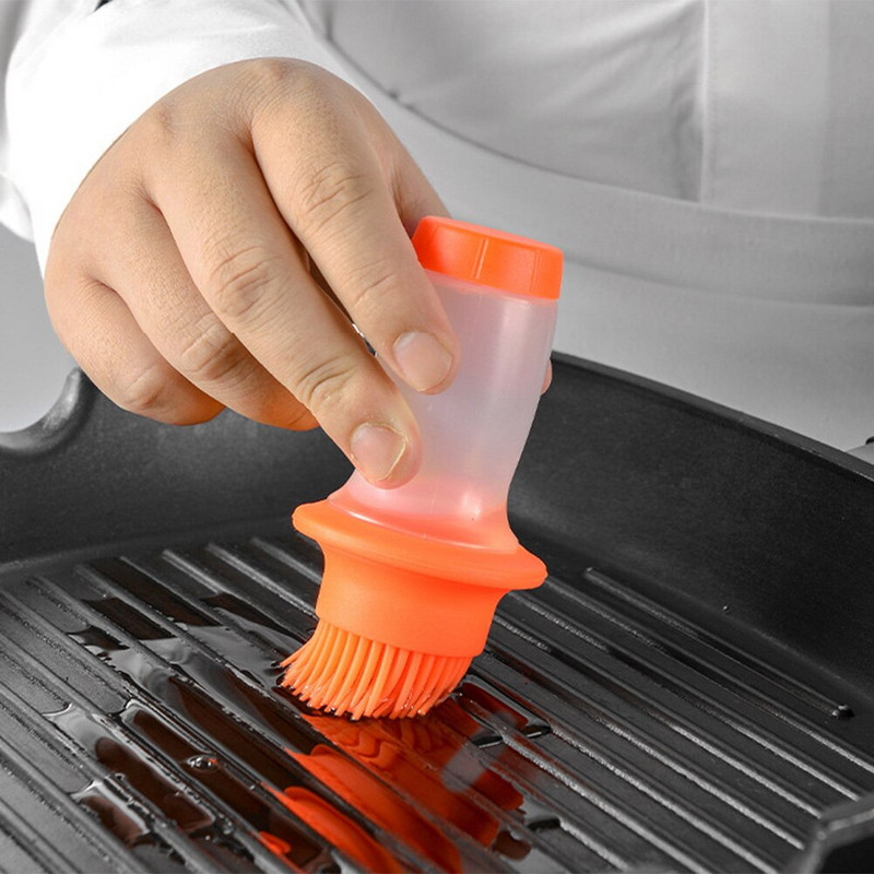Konyhai Kiegészítő Szilikon Olajkefe Olajpalack Barbecue Grill Olajkefe Sütőtészta steak Folyékony olaj Ecsetek Sütés Grill eszköz
