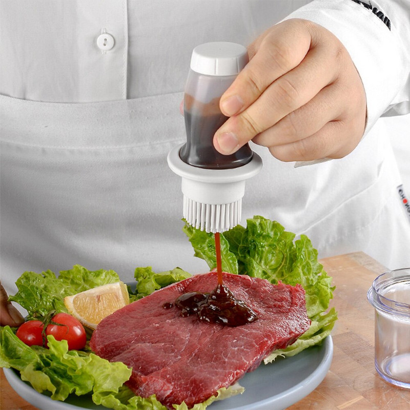 Konyhai Kiegészítő Szilikon Olajkefe Olajpalack Barbecue Grill Olajkefe Sütőtészta steak Folyékony olaj Ecsetek Sütés Grill eszköz