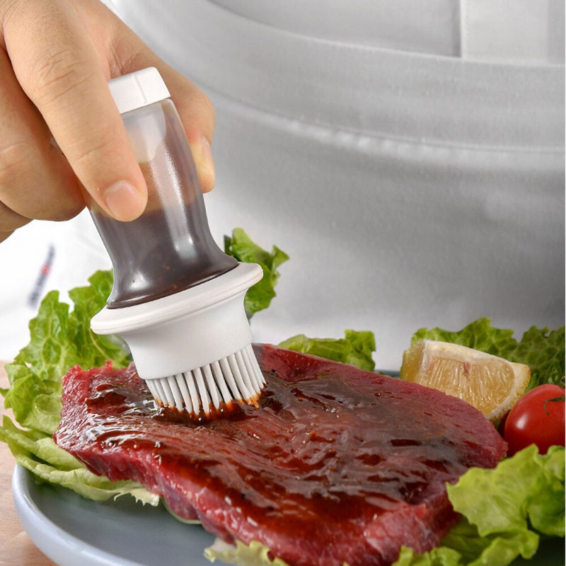 Konyhai Kiegészítő Szilikon Olajkefe Olajpalack Barbecue Grill Olajkefe Sütőtészta steak Folyékony olaj Ecsetek Sütés Grill eszköz