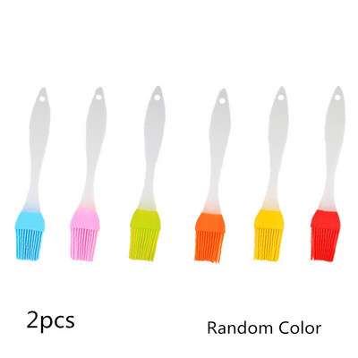 2 buc Perie de ulei de silicon Perie de grătar Instrumente de gătit pentru grătar Perie de ulei rezistentă la căldură Bar de bucătărie Instrumente de coacere a prăjiturii Accesorii de ustensile