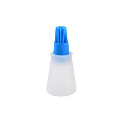 Perie portabilă cu tub cu ulei lichid pentru patiserie, non-toxică, perie pentru grătar, din silicon, pentru coacere, tort, practic, instrument pentru grătar 11,6 x 5 cm