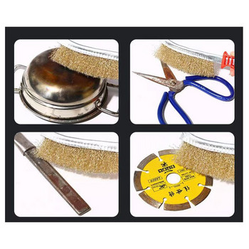 BBQ Grill Steel Wire Brush Barbecue Cleaning Grills Picnics Barbecue Tools Steel Copper Derusting Brushsteel Wire brush AA042