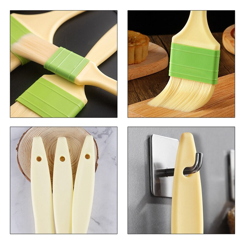 Daugiafunkcis kepsninės šepetys Vilnos šepetys Kiaušinis Skystis Virimas Kepimas Kepimas Medinės rankenos aliejaus šepetys kepyklos priedams