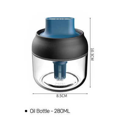 Perie portabilă pentru ulei pentru grătar, sticlă de ulei, perie pentru condimente, instrument de gătit pentru grătar din silicon, pentru coacere, clătite, accesorii pentru bucătărie de camping