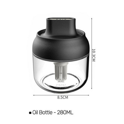 Perie portabilă pentru ulei pentru grătar, sticlă de ulei, perie pentru condimente, instrument de gătit pentru grătar din silicon, pentru coacere, clătite, accesorii pentru bucătărie de camping