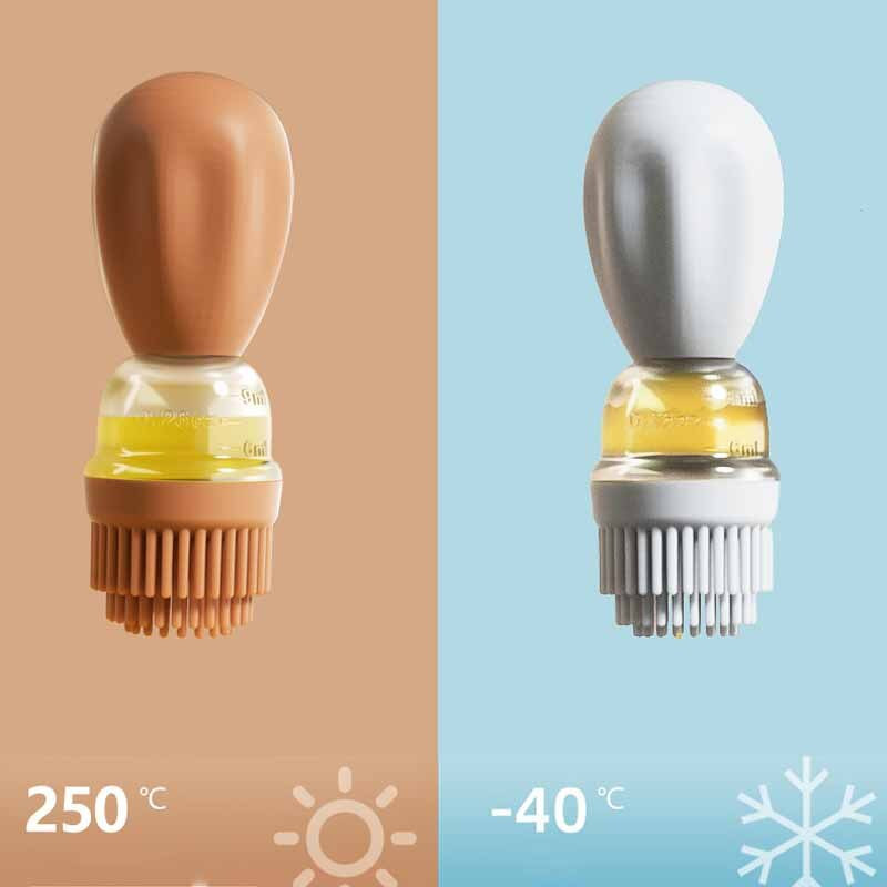 Olajadagoló kefével Hordozható BBQ konyha Új konyhai kiegészítők főzéshez Sütés fűszerezés Konyhai élelmiszer minőségű olajos kanna