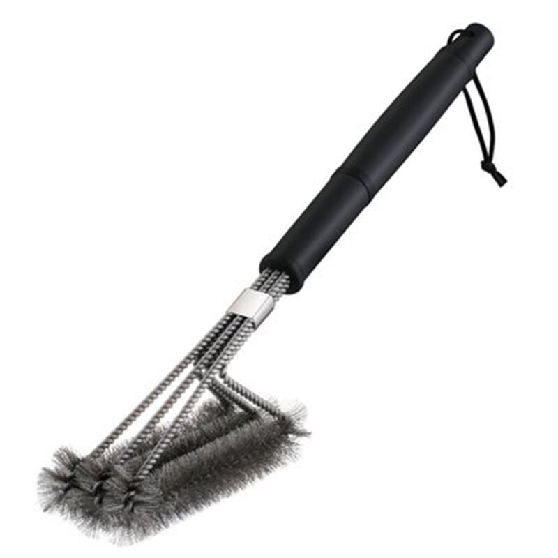 Rozsdamentes hőállóság 18 Tapadásmentes Grill Grill Acél Szerszámok Inch Clean Easy Brush Grillkefe tisztítás Három