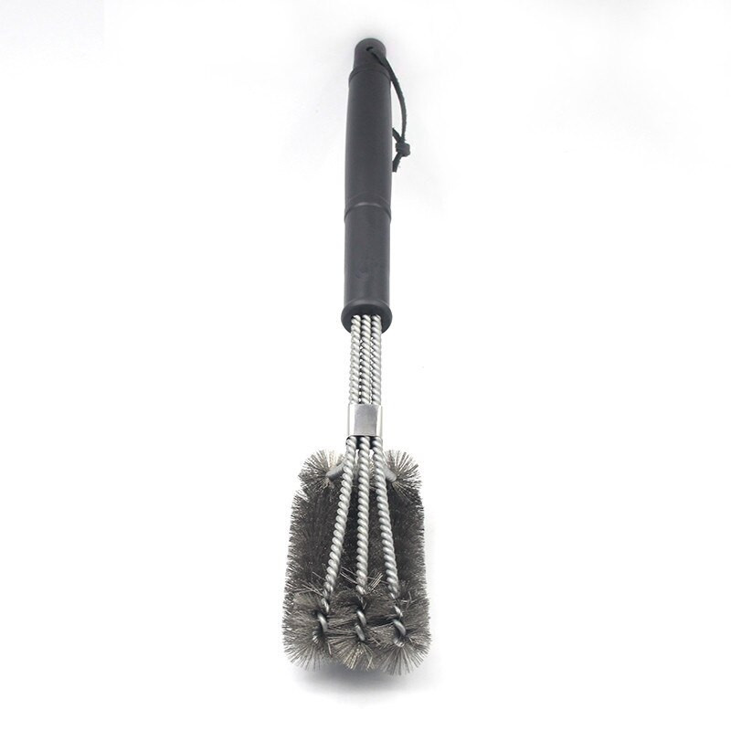 Rozsdamentes hőállóság 18 Tapadásmentes Grill Grill Acél Szerszámok Inch Clean Easy Brush Grillkefe tisztítás Három