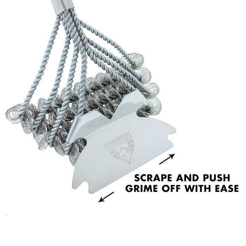 Set de curățare perie pentru grătar 5 în 1 fără peri Accesorii pentru grătar Instrument Perie și racletă pentru grătar Accesorii pentru grătar