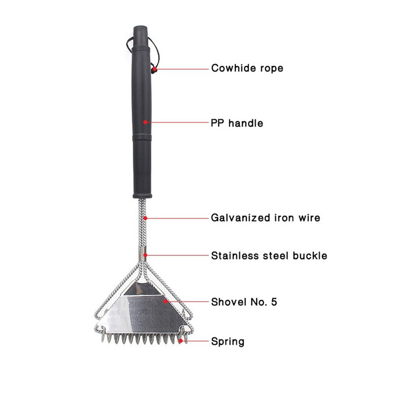 Perie de sârmă pentru cuptor cu racletă Perie de curățare profesională Accesorii pentru bucătărie Instrumente pentru grătar Curăță eficient grătarul