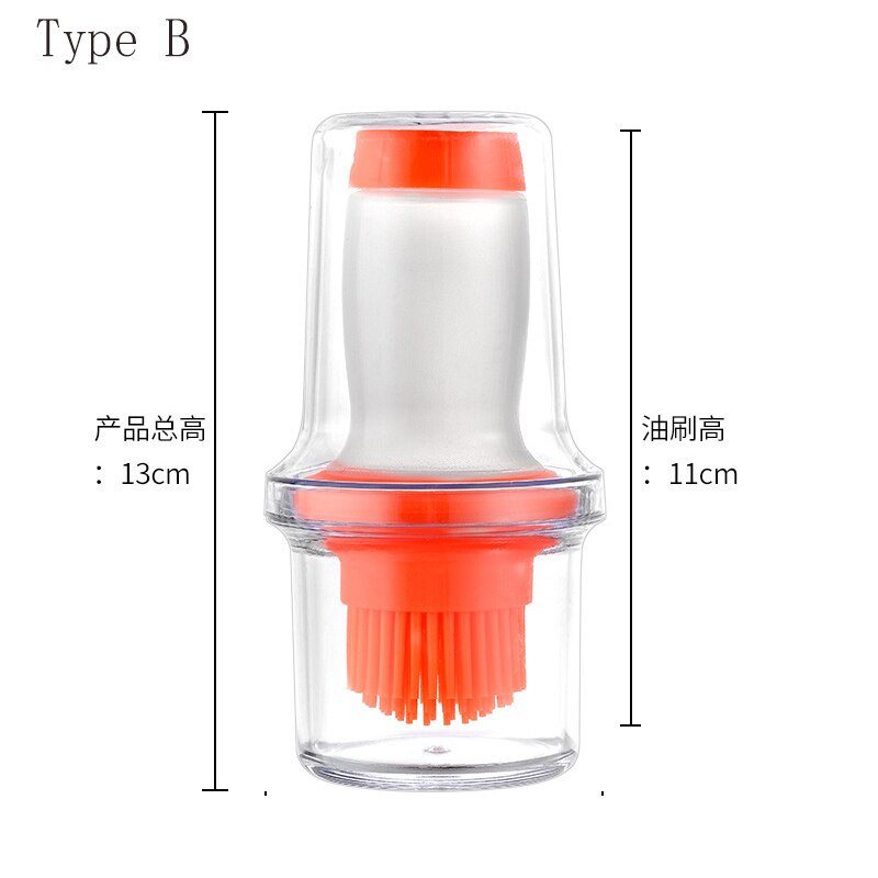 1vnt silikoninio aliejaus šepetėlis aliejaus butelis kepsninės kepsninės kepsnys kepsnys skystas aliejus teptukai kepimo BBQ įrankis virtuvės priedas